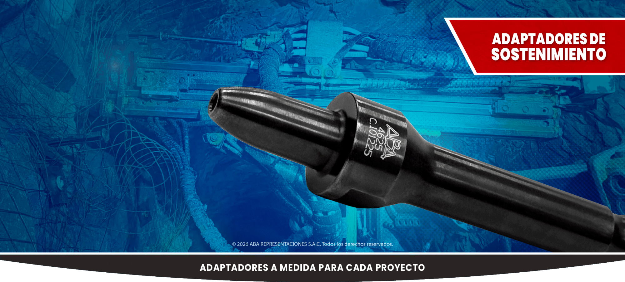 Adaptadores de sostenimiento para minería